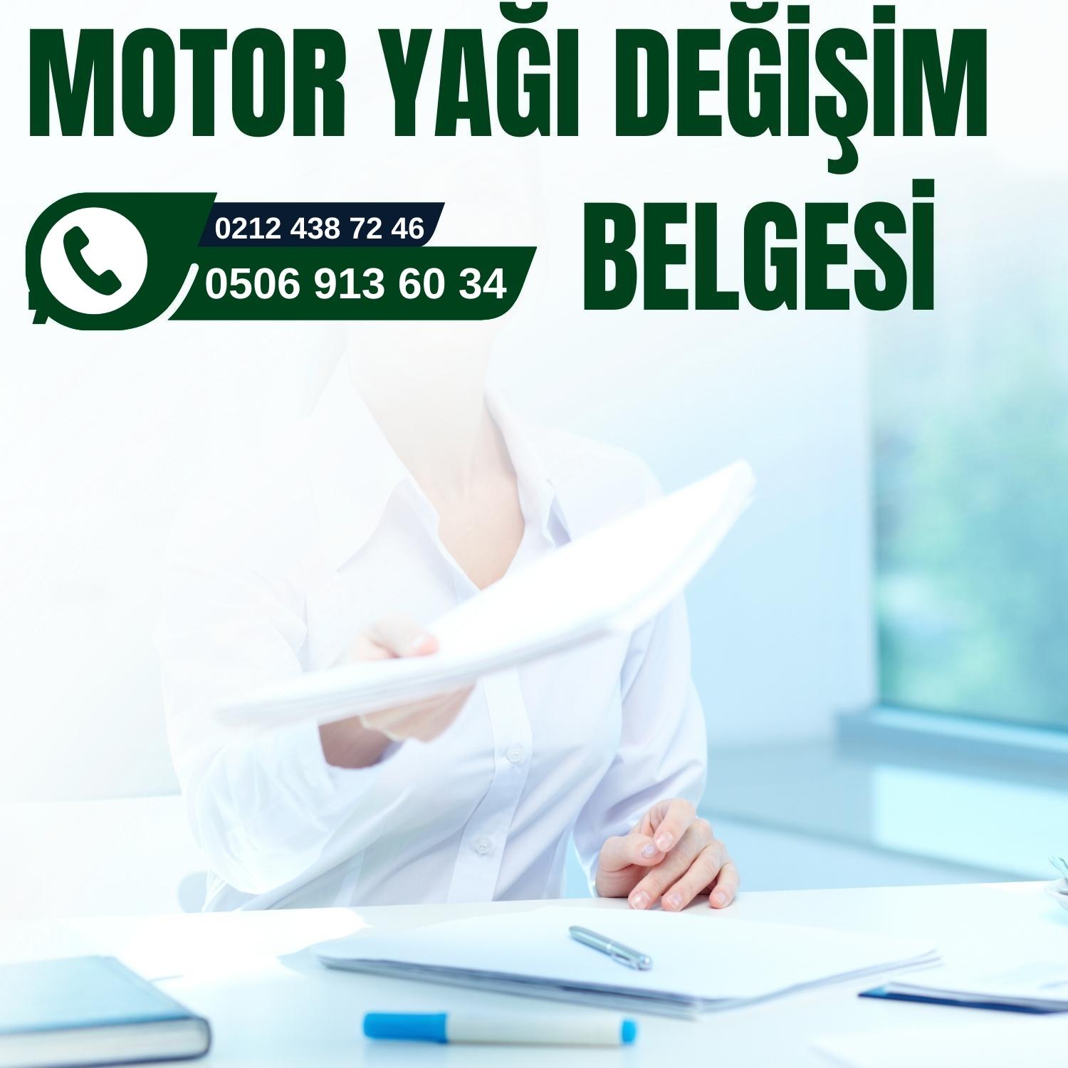 Motor Yağı Değişim Noktası İzin Belgesi